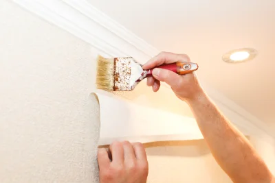 Pose de papier peint à Lauraët — revêtements muraux et toiles de verre